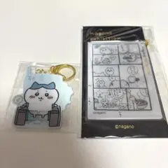 レンチキュラーアクリルキーホルダー ハチワレ 2点