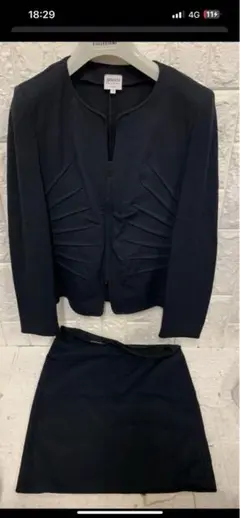 美品！ ARMANI Collezioni ZIPジャケットセットアップ