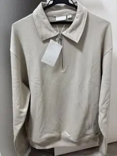 【定価￥10,990】ZARA ORIGINS ジッパーポロスウェットシャツ