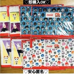 【新品❤️未使用】イオンコカコーラ✖︎ダンダダンオリジナルフラットポーチ8個セット