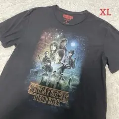美品✨ストレンジャーシングス 半袖Tシャツ ビッグプリント ブラック XL