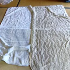 シングルサイズ アクリルボア敷きパッド ベージュ グレー2枚＊