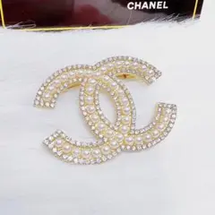 698 ヴィンテージシャネルCHANELボタンブローチ