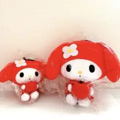 匿名配送❣️サンリオ　信州りんご　ぬいぐるみ　マイメロ　M Lセット
