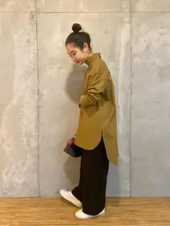 ビアズリー 美品 後ろボタンシャツチュニック