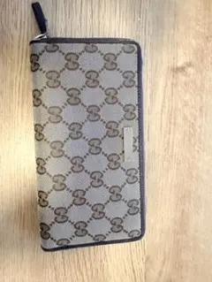 Gucci GGキャンバス 長財布 ベージュ/ブラウン