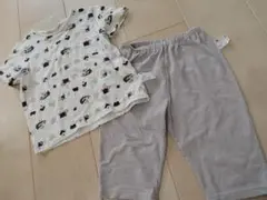 ユニクロ 110cm 半袖パジャマ 上下セット おにぎりぼうや