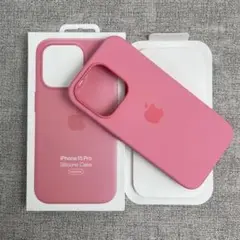 「新品未使用」iPhone 15 Pro シリコンケース ピンク MagSafe