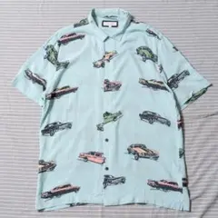 RIVER ISLAND クラシックカー柄 半袖シャツ L