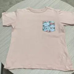 半袖TシャツUNIQLO　100％綿ピンク×スヌーピー×ハワイコラボ130