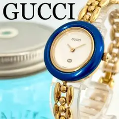 235 GUCCI グッチ時計 レディース腕時計 チェンジベゼル ブルー 人気