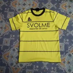 SVOLME 蛍光イエロー サッカーシャツ Sサイズ
