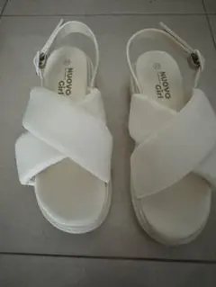 NUOVO ヌオーヴォ SALLY 、OFF WHITE,サンダル,23.0cm