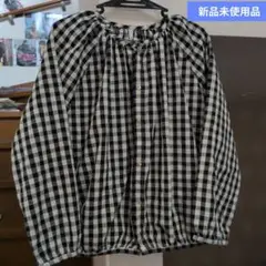 本日出品終了⭐️新品未使用品⭐️ナチュラルランドリー 先染クロスボールシャツ