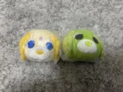 お茶犬　フェイスマスコット 2個セット