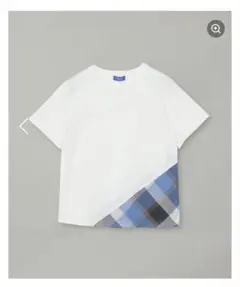ブルーレーベルクレストブリッジコンパクトピマスムースバイアスチェックTシャツ38