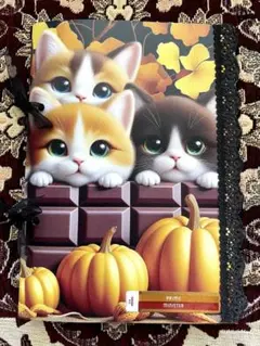 ハンドメイド☆ジャンクジャーナル雑記帳(ハロウィン猫ちゃん) 束帳