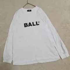BALL/ボール 長袖 カットソー【XL】ロンT ホワイト メンズ