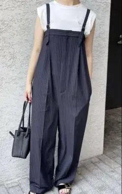 未使用 Spick and Span ストライプベアオールインワン 38