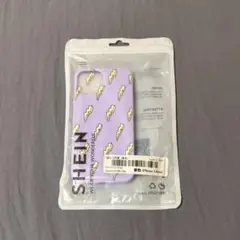 【未開封】SHEIN ラベンダー 紫 稲妻柄 iPhoneケース