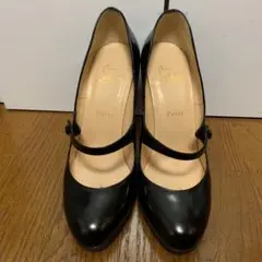 ルブタン シンプル エナメルパンプス 黒 40