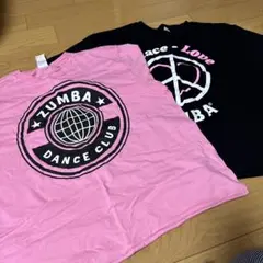 ZUMBA Tシャツ ピンクと黒のセット