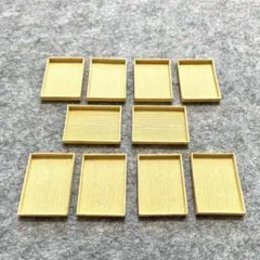 ミニチュアトレー10個セット クリーム色 クラフトバンド エコクラフト