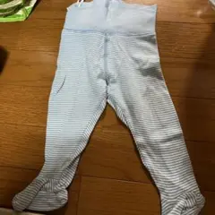 H&M オーガニックコットン ストライプパンツ 68cm