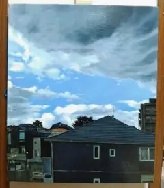 F8号絵画 油彩 【青空】
