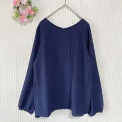 美品★ 【ブラックバイマウジー】 ピンタック シアー ブラウス ドレープ 長袖