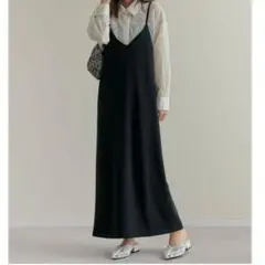 リエディ　ジョーゼットポンチロングキャミワンピース