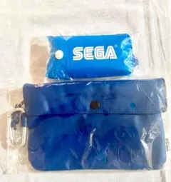 【新品未使用】 SEGA エコバッグ ポーチ 非売品 2点セット カラビナ付き
