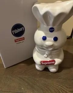 新品未使用　Supreme Doughboy Cookie Jar Supreme Pillsbury Doughboy Cookie Jar DS AUTHENTIC RARE