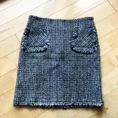 【美品】JUNYA WATANABE ツイードタイトスカート ミニスカート