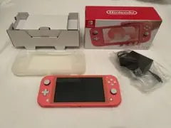 Nintendo スイッチライト コーラル 本体 シリコンカバー付き
