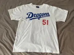 中日ドラゴンズ　51 上林誠知選手　ナンバーTシャツ　ホーム　フリーサイズ