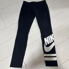【大人もOK】NIKE スパッツ ロゴ入り ブラック 150 160