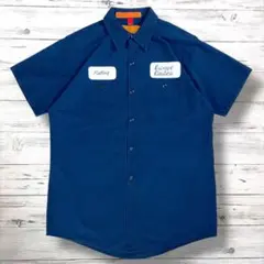 Good design 半袖シャツ ワッペンデザイン M ネイビー 0892