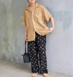 crinkle crinkle crinkle 3D dot pants