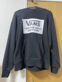 VANS ブラック フード付きパーカー