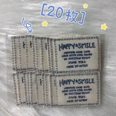 360 青い　布タグ＊20枚　ピスネーム　ハンドメイド　コットン