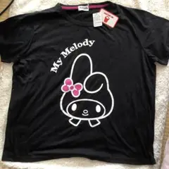My Melody ︎︎︎︎マイメロ ❤︎ブラックTシャツ 4L
