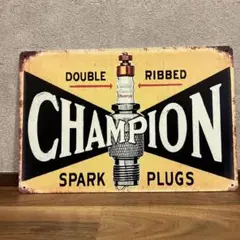 【アメリカヴィンテージ】CHAMPION スパークプラグ看板　本物 Amazon.co.jp: チャンピオン スパークプラグ ビンテージ