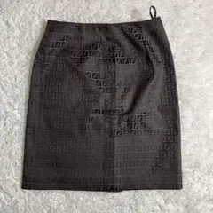 【極美品】FENDI FF柄 ズッカ柄 スカート ベルト付 裏地付