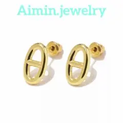 ✨最高級✨アンカーチェーン✨ピアス✨ゴールド✨最高品質✨レディース✨お洒落✨高級