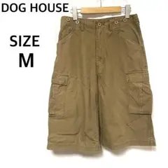 DOG HOUSE カーゴハーフパンツ M オリーブ