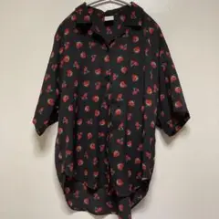 rivet&surge リベットアンドサージ　開襟シャツ いちご サクランボ