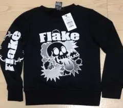 新品　トレーナー　130cm 黒　スカル　デザイン　ドクロ　flake