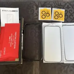 iPhone 15 Pro 保護フィルム　カメラフィルム　2枚ずつ入り