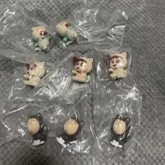 クレヨンしんちゃん 猫キャラクター ストラップ 8個セット